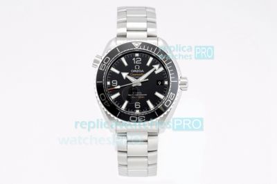 VSF Swiss Omega Seamaster Planet Ocean 600M Black Dial & Ceramic Bezel Ladies Watch 39.5MM